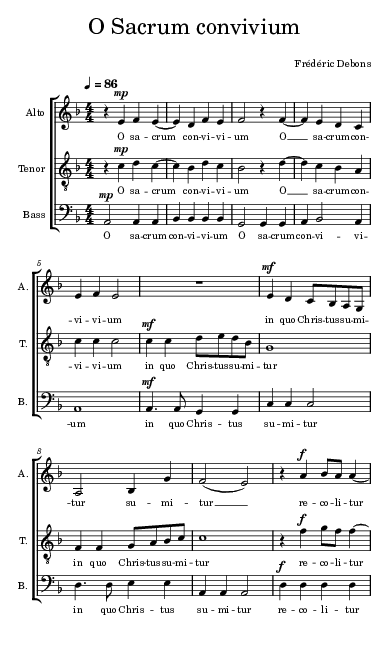 O Sacrum Convivium page 1